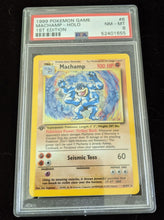 Load image into Gallery viewer, PSA 8 Machamp Holo 1st Edition
